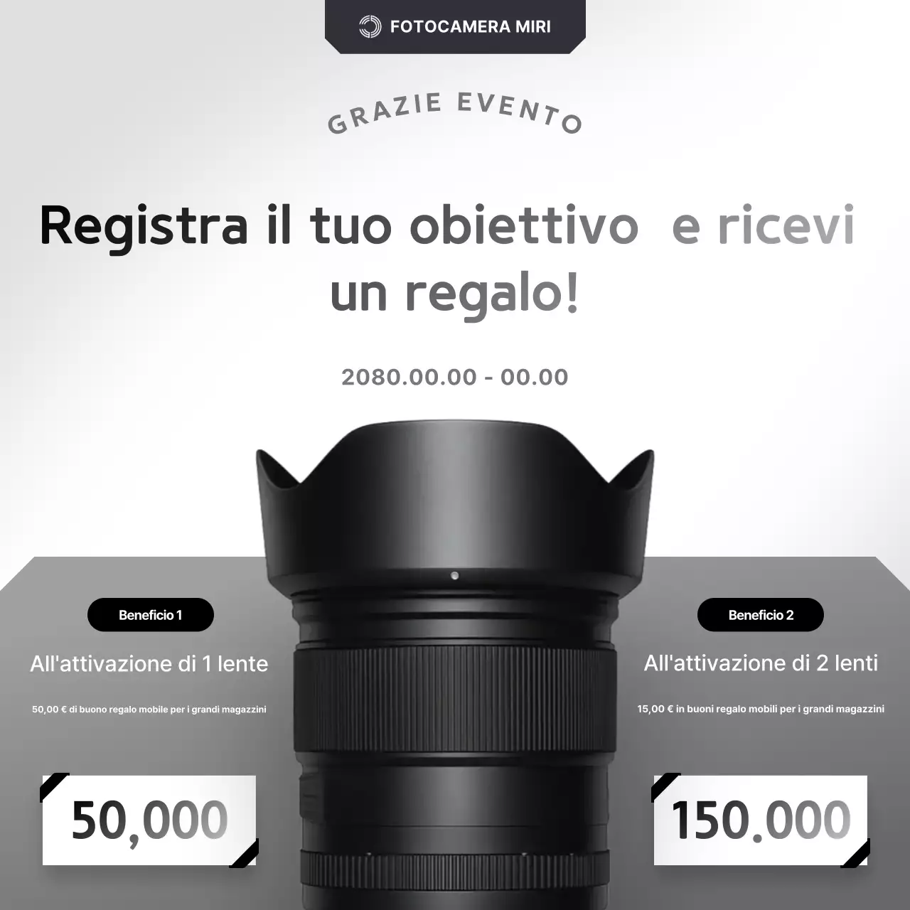 Evento Gray Modern Camera