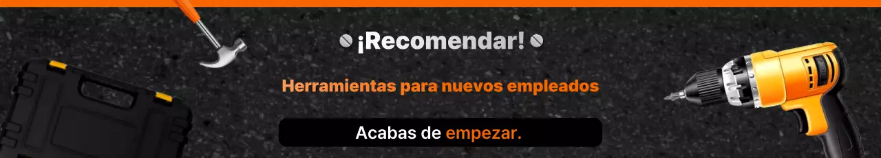 Anuncio del juego de herramientas Orange Modern
