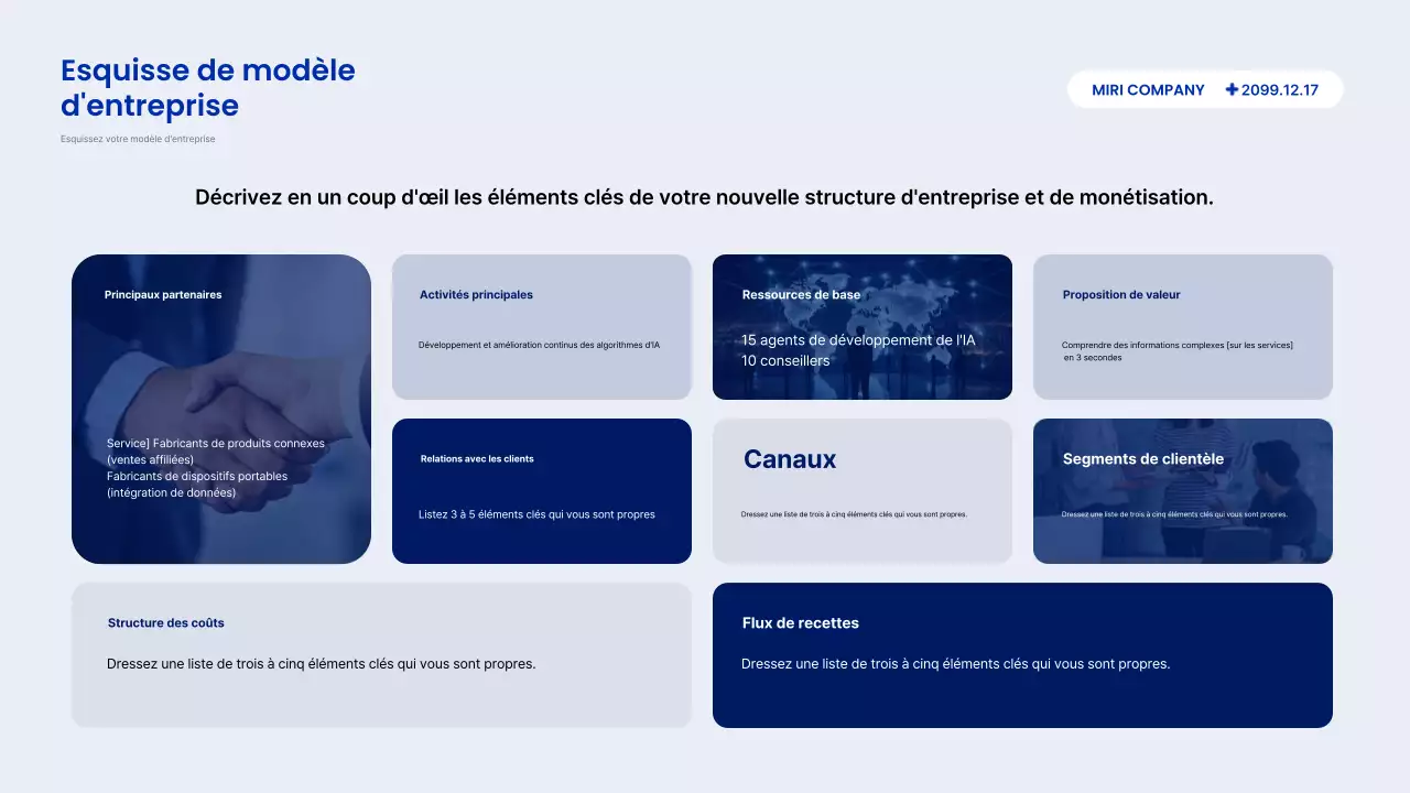 Description du rapport Blue Modern