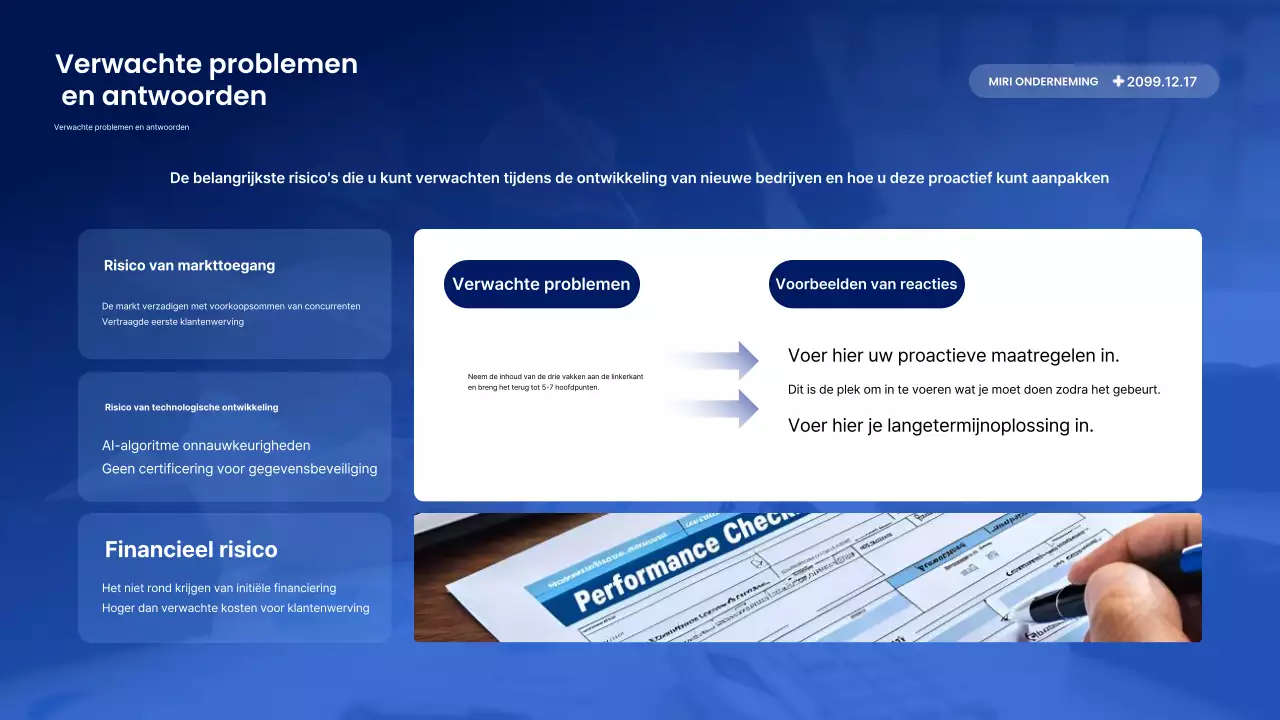 Beschrijving van het Blue Modern-rapport