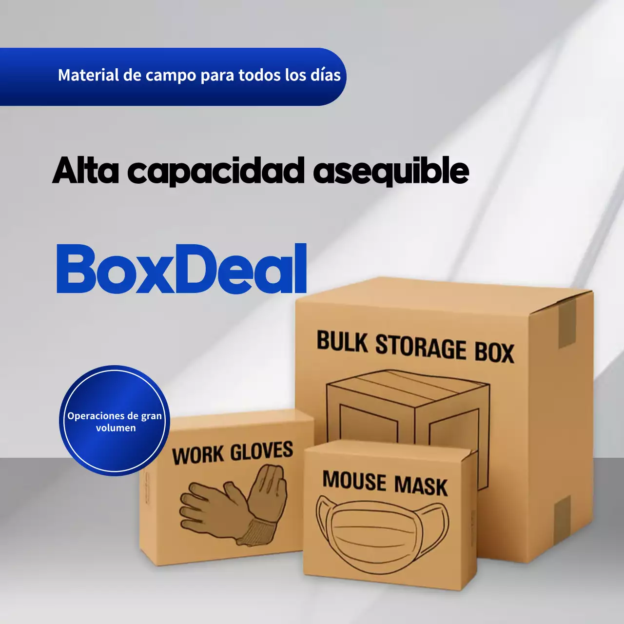 Anuncio de productos industriales modernos Gray