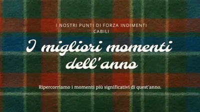 Annuncio di Natale di Plaid Vintage Moments