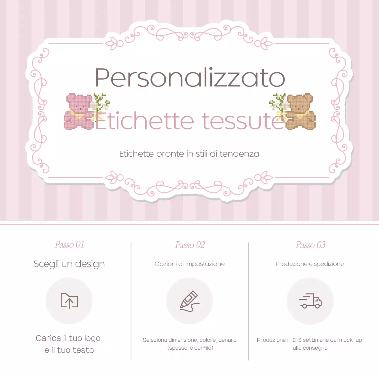 Guida agli ordini personalizzati Pink Baby