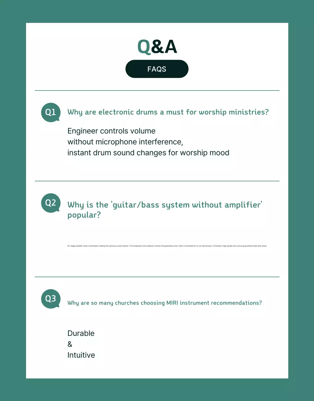 Green Modern Music Equipment Guide