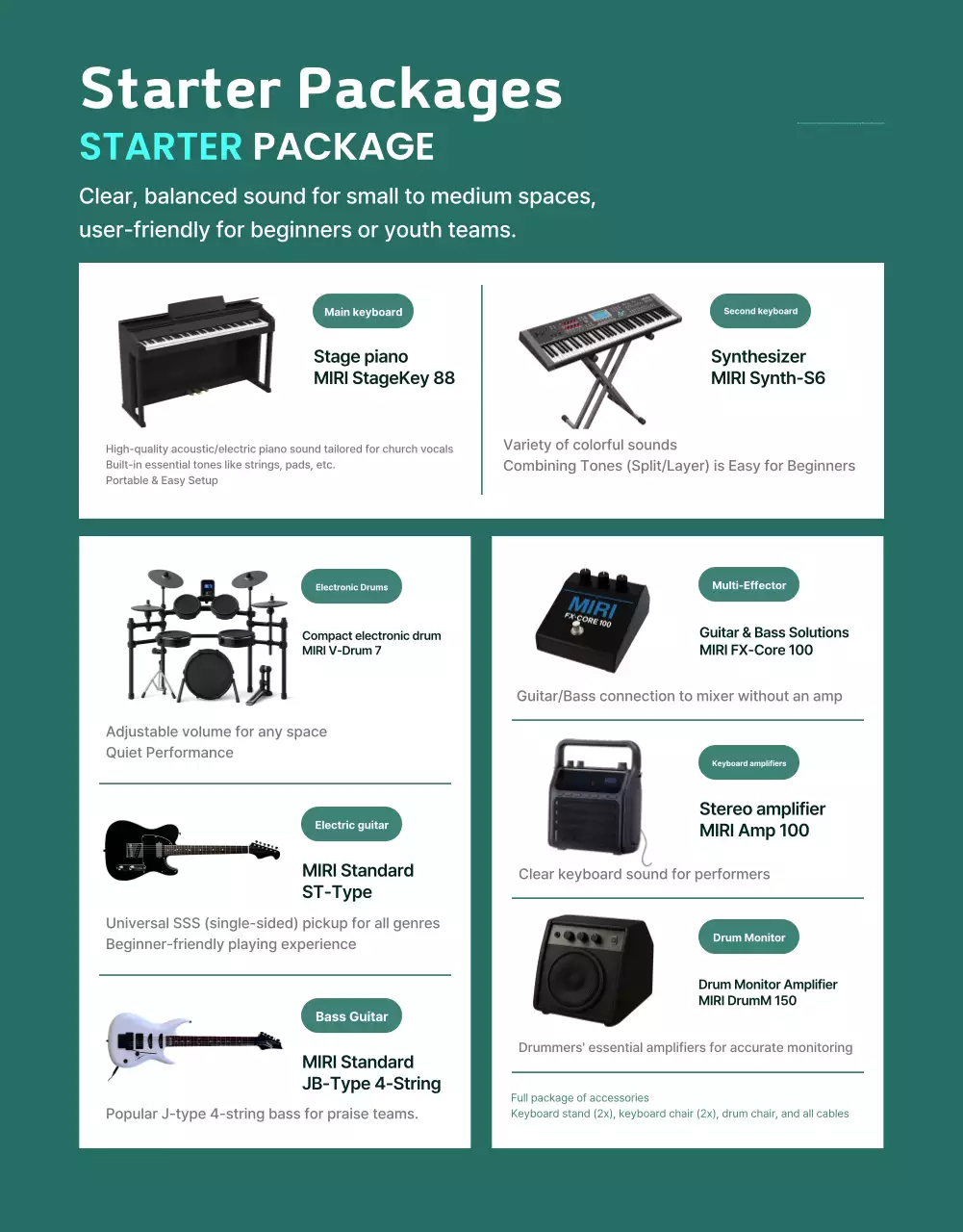Green Modern Music Equipment Guide