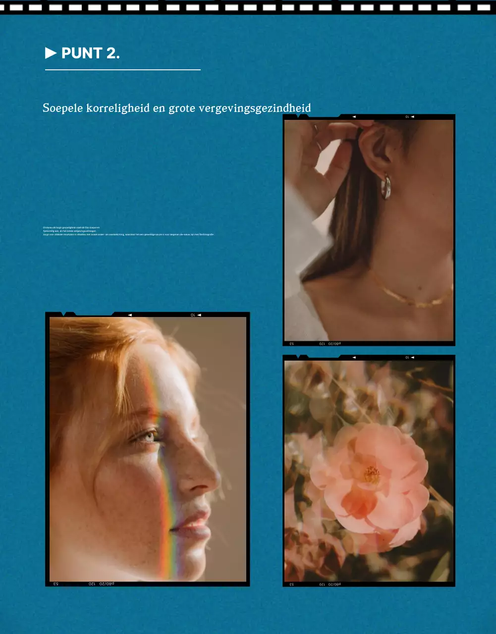 Blauwe vintage filmreclame