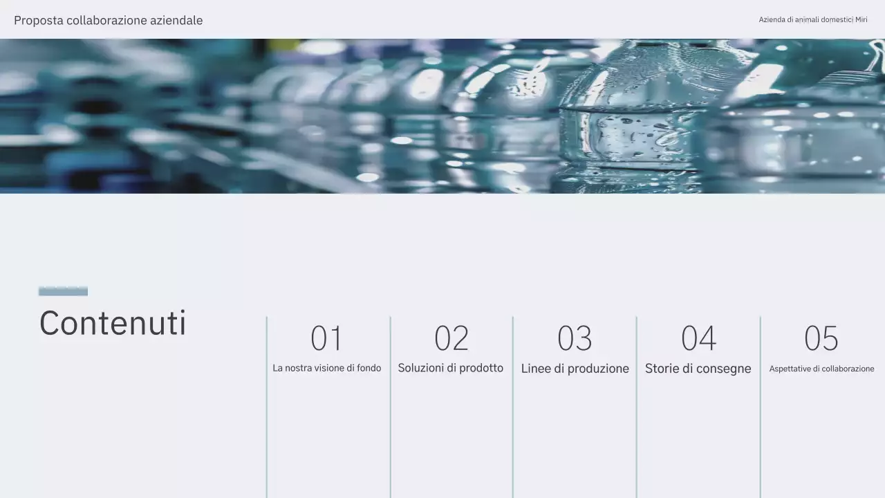 Proposta di packaging moderno blu cielo