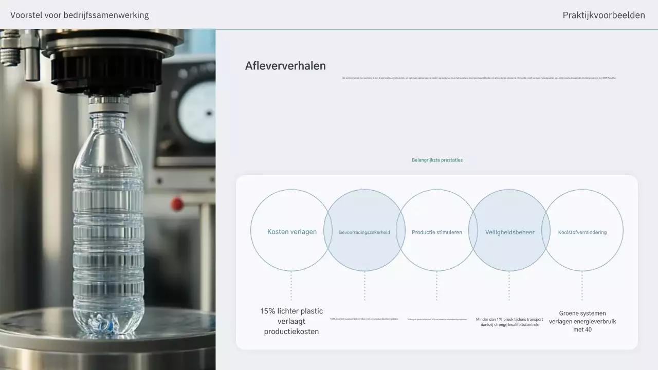 Hemelsblauw modern verpakkingsvoorstel