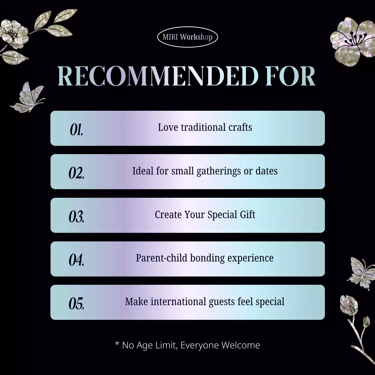 black traditional crafts class