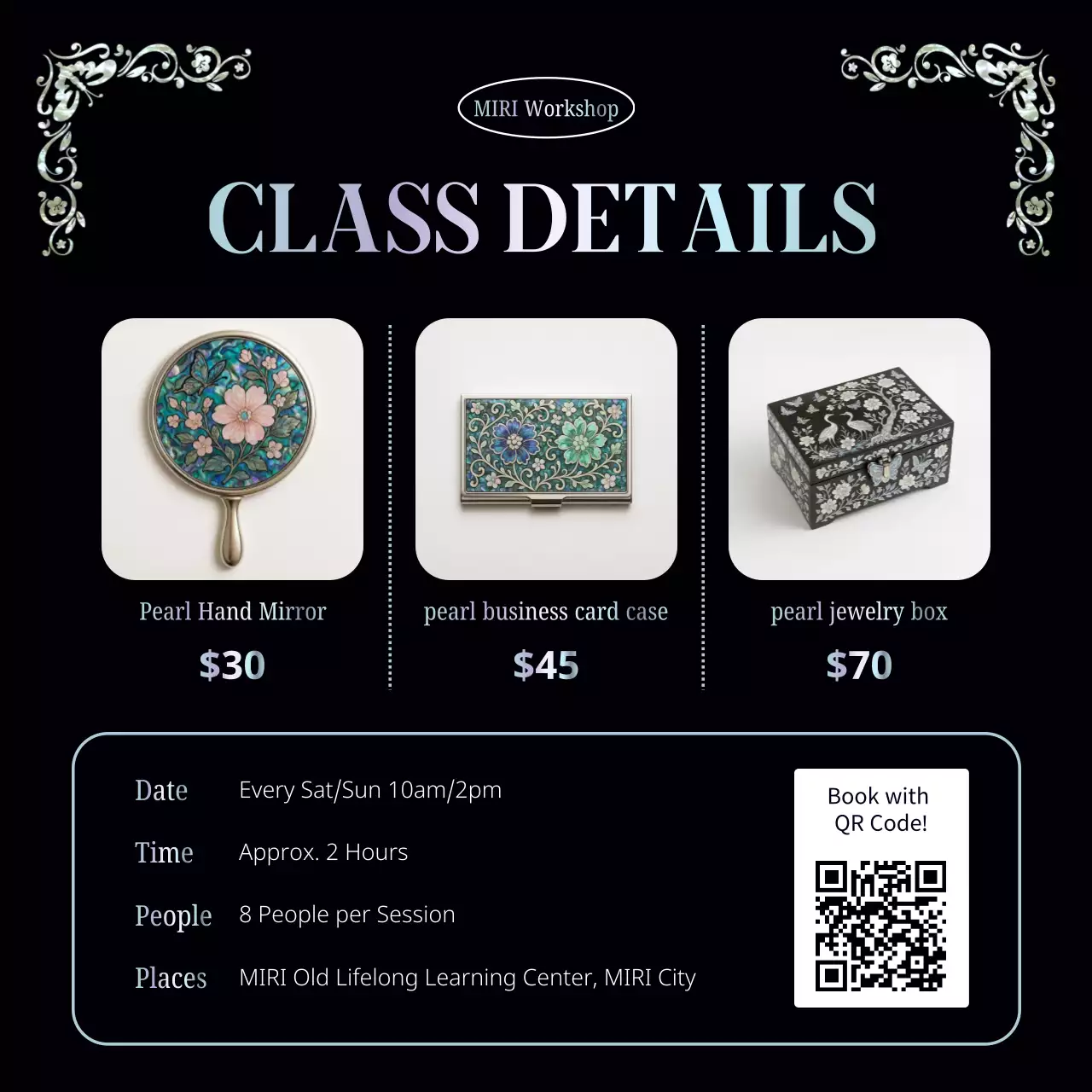 black traditional crafts class