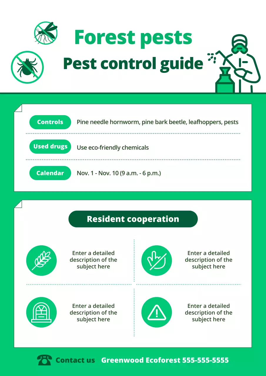 green modern pest guide manual