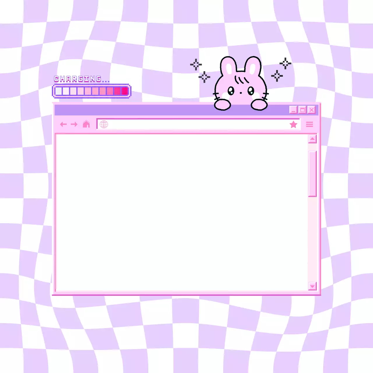 연보라 아기자기한 캐릭터 프레임