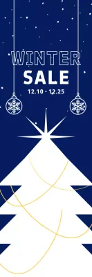 promoção de inverno moderno azul marinho