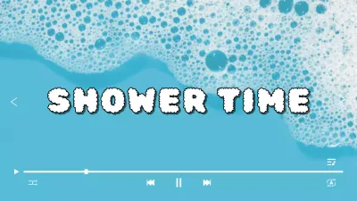 blue playful shower playlist