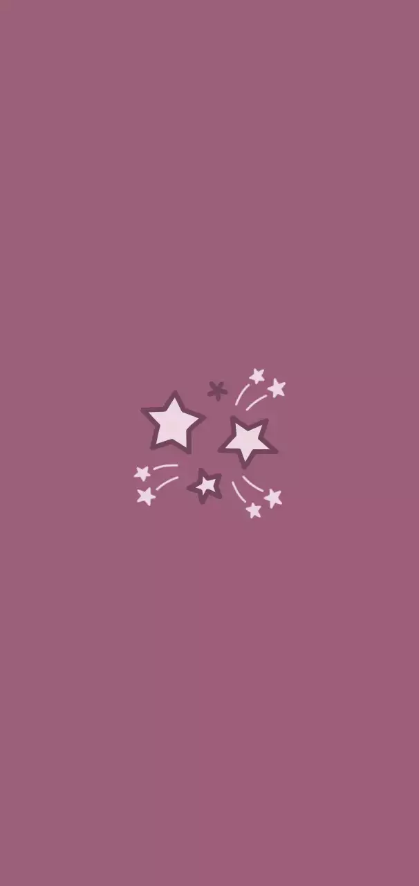 연보라 심플 별 포토프레임