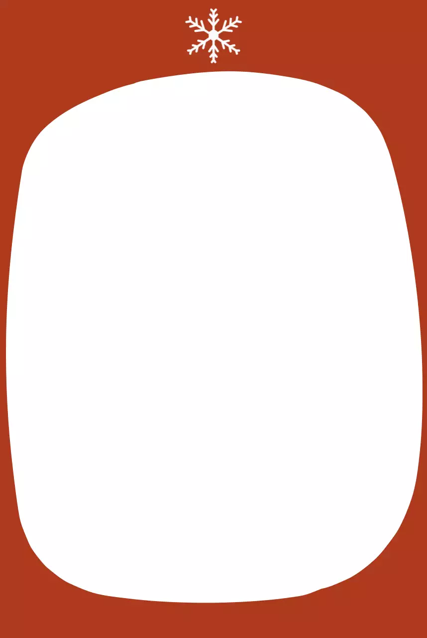 빨간색의 포근한 메리크리스마스 편지