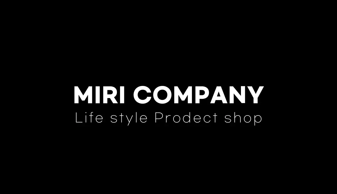 블랙 화이트 심플 라이프 스타일 회사 로고