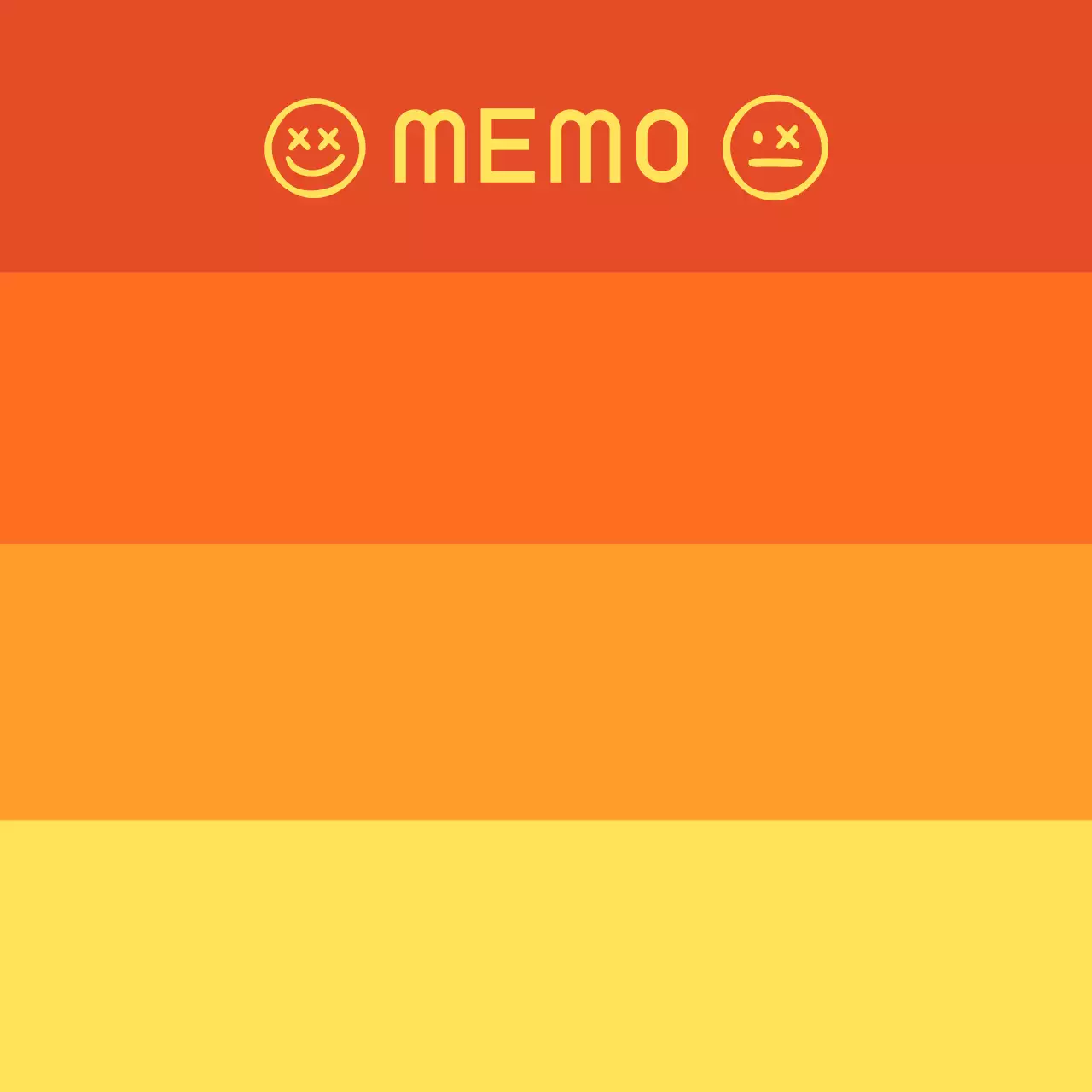 주황 심플 노트