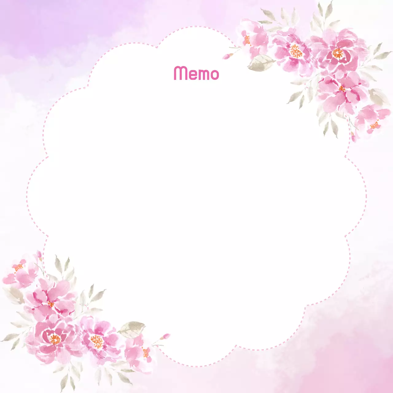 Perencana Catatan Bunga Merah Muda