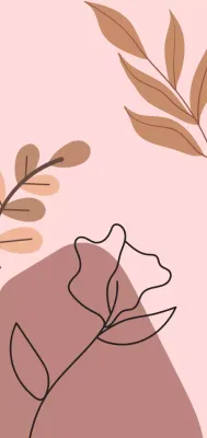 pink minimalist floral