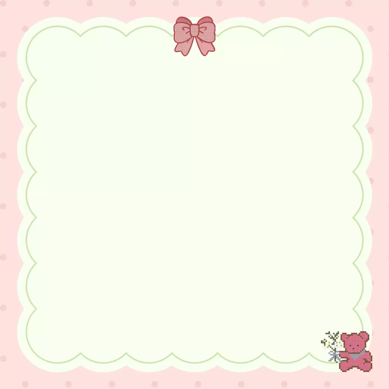 핑크 아기자기한 문구