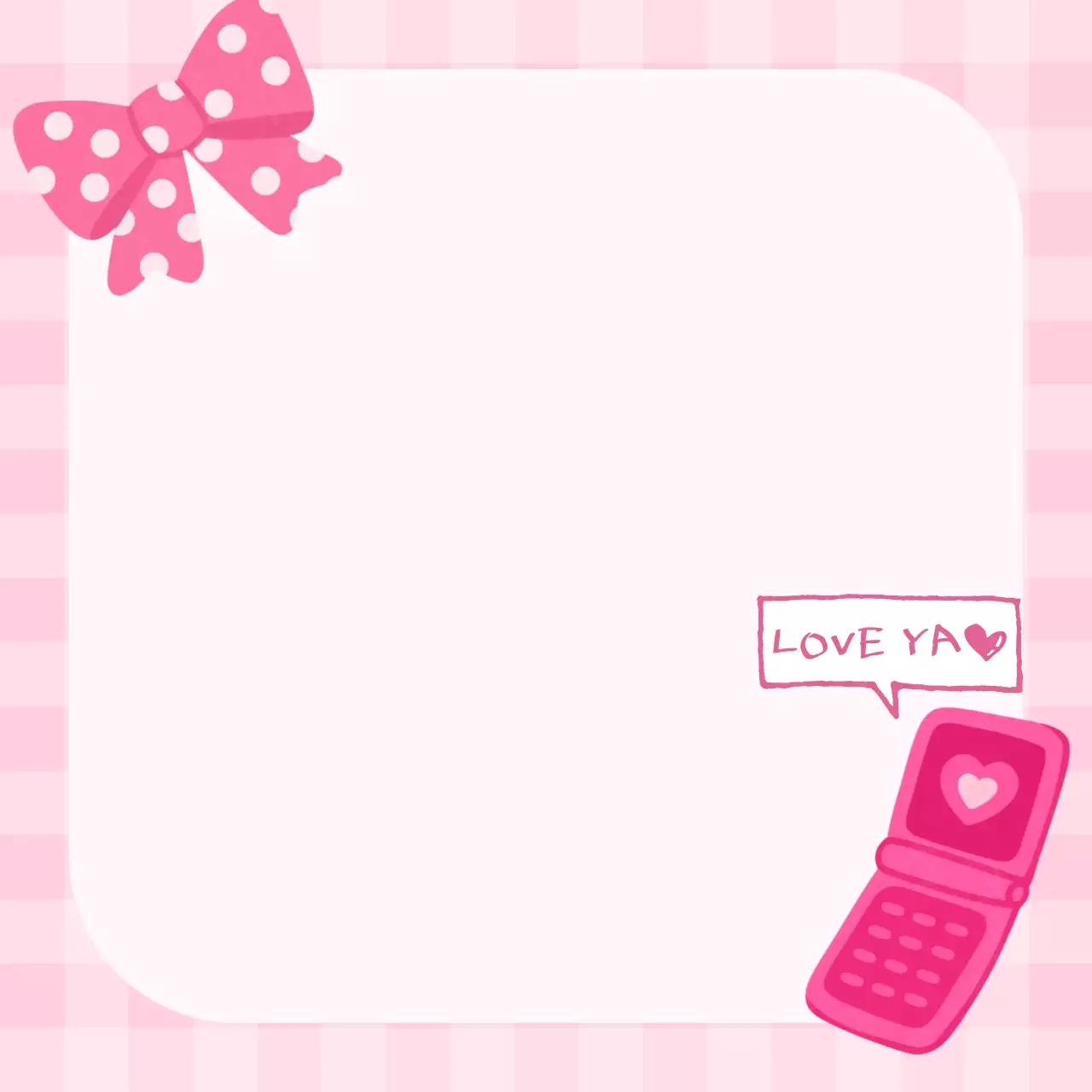 핑크 분홍 키치 프레임