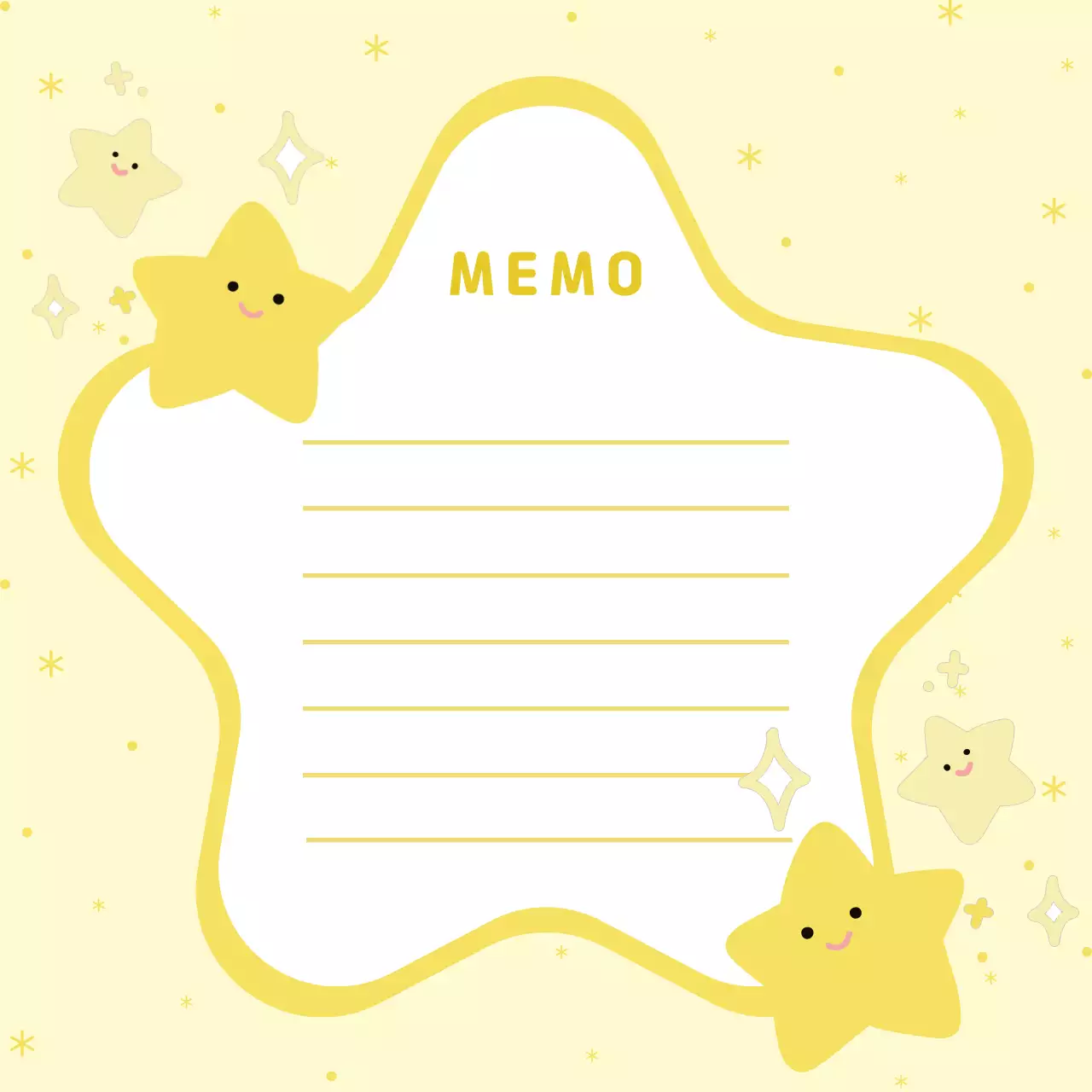 노랑 아기자기한 노트