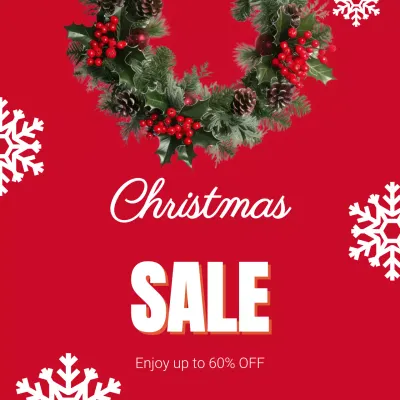 빨강 팝 크리스마스 할인 행사