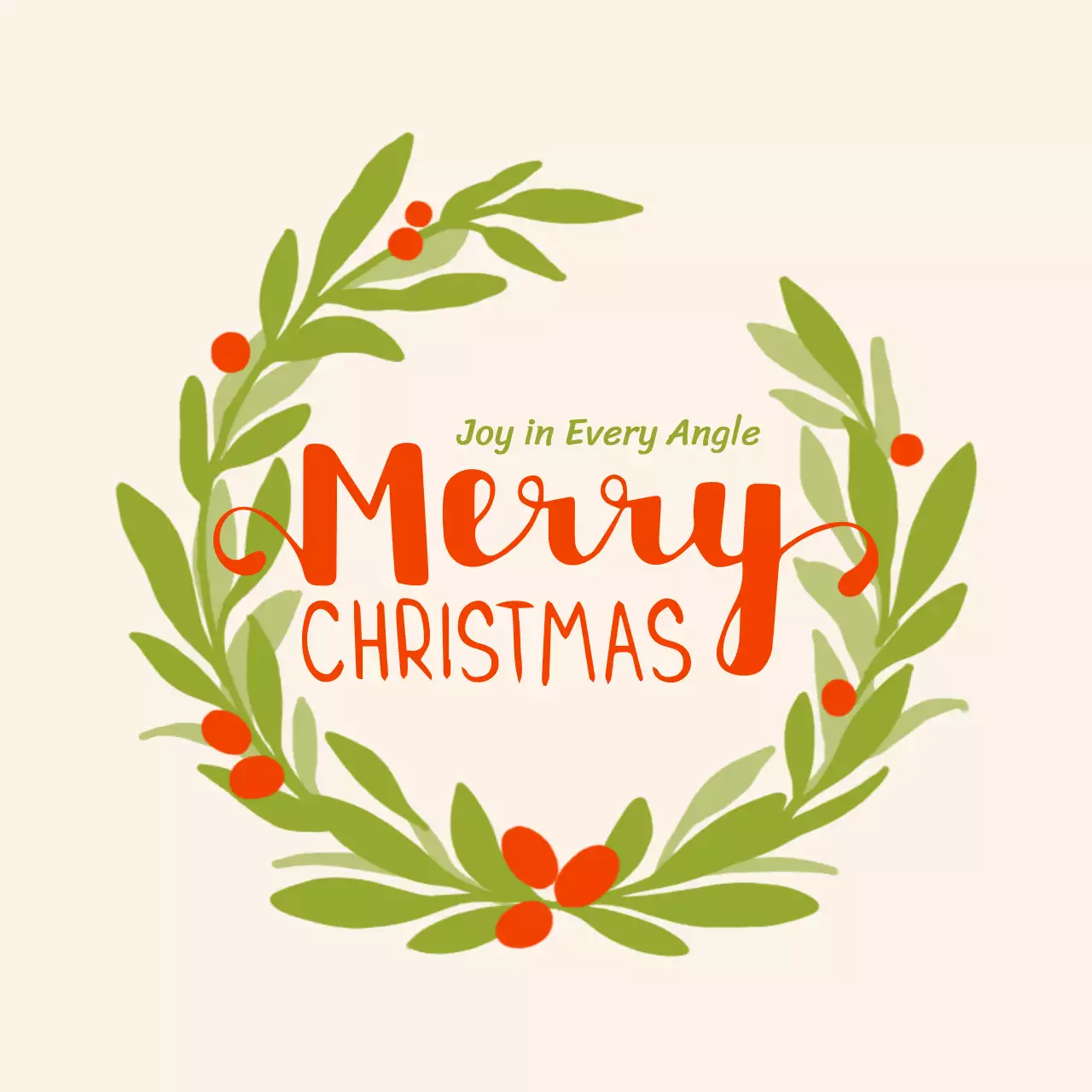 아이보리 사랑스런 크리스마스 리스