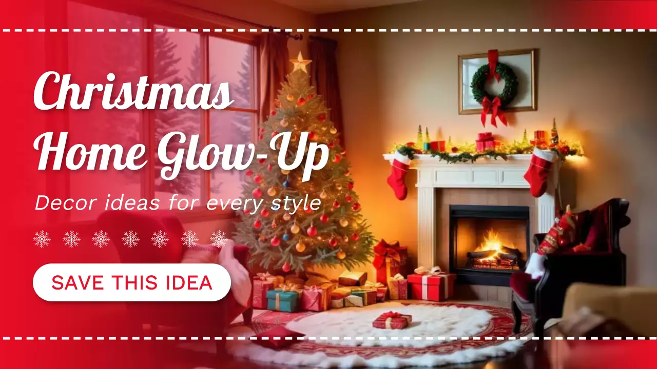 빨강 아기자기한 크리스마스 홍보