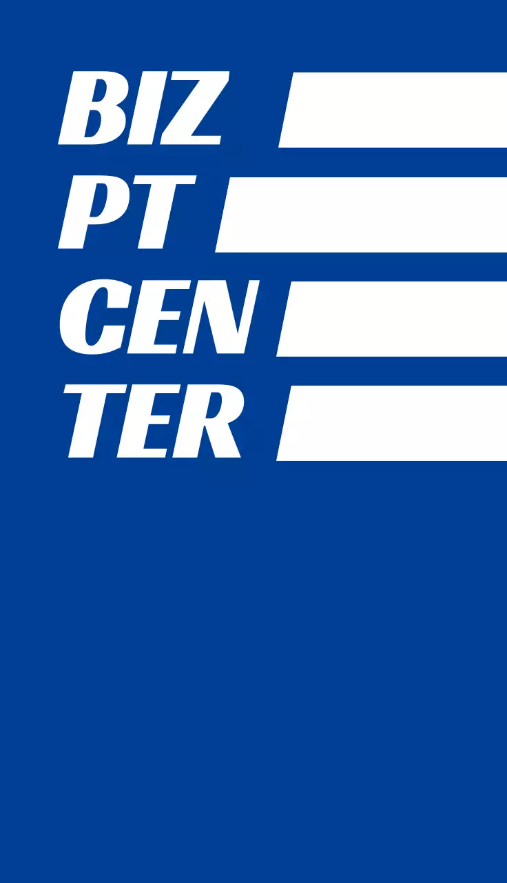 파랑 기본 헬스트레이너 PT 홍보 명함