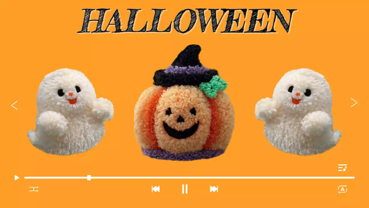 orange playful Halloween playlist