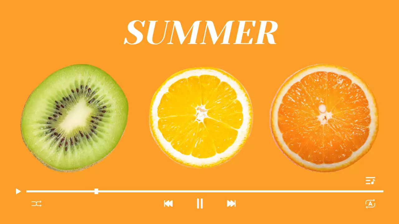 orange minimal summer playlist