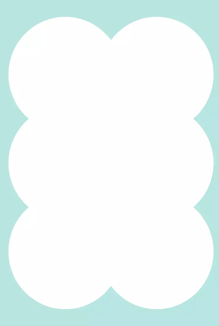 청록색의 심플한 생일축하 곰돌이 편지