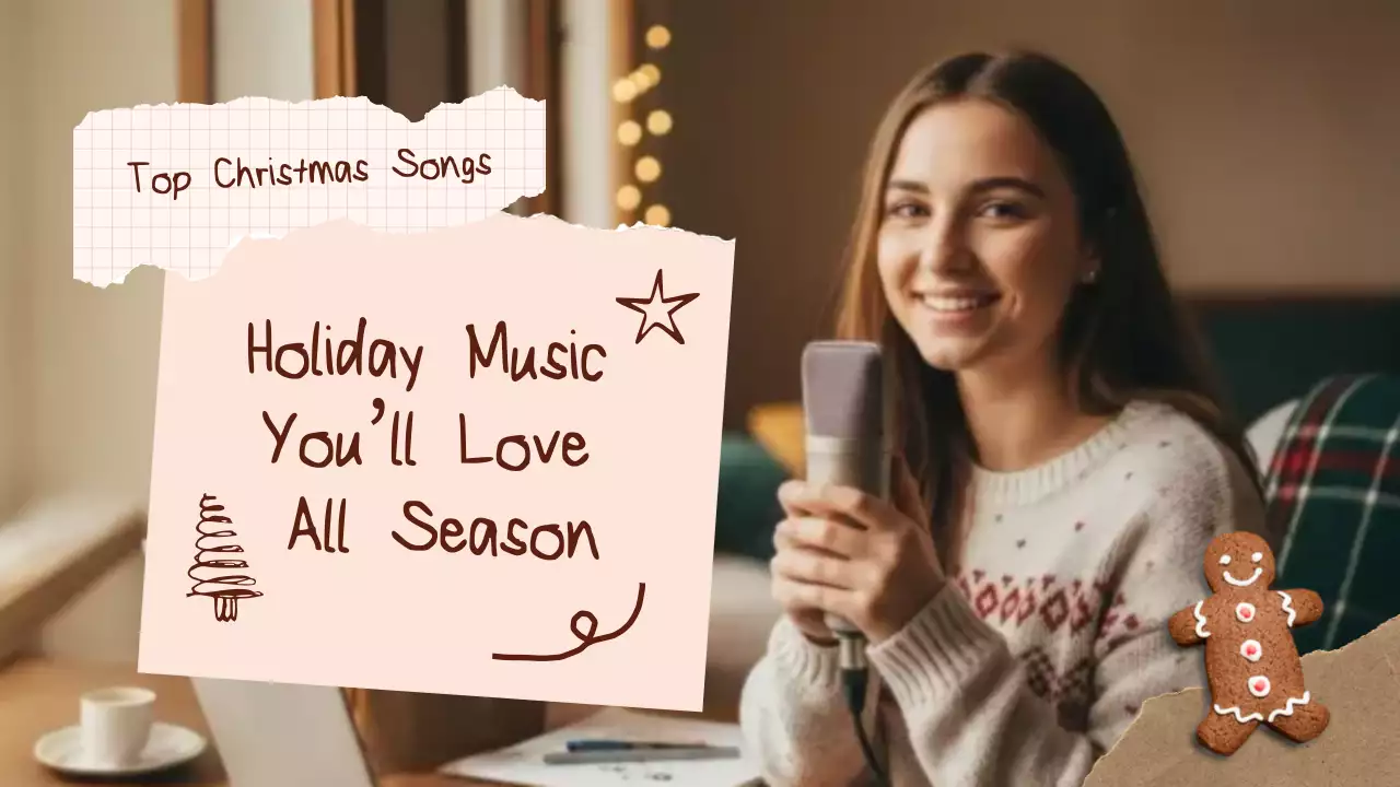 Beige Cozy Holiday Playlist YouTube thumbnail