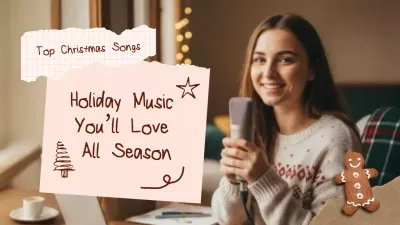 Beige Cozy Holiday Playlist YouTube thumbnail