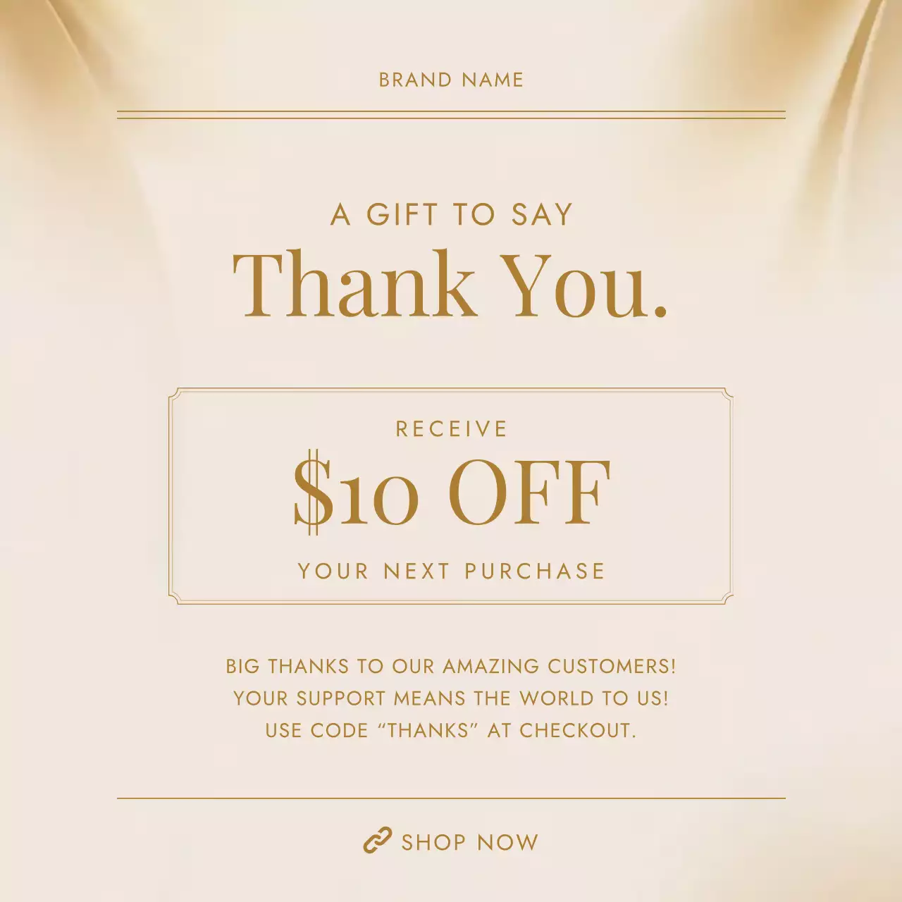 Simple Elegant Holiday Discount Promotion for Social Media