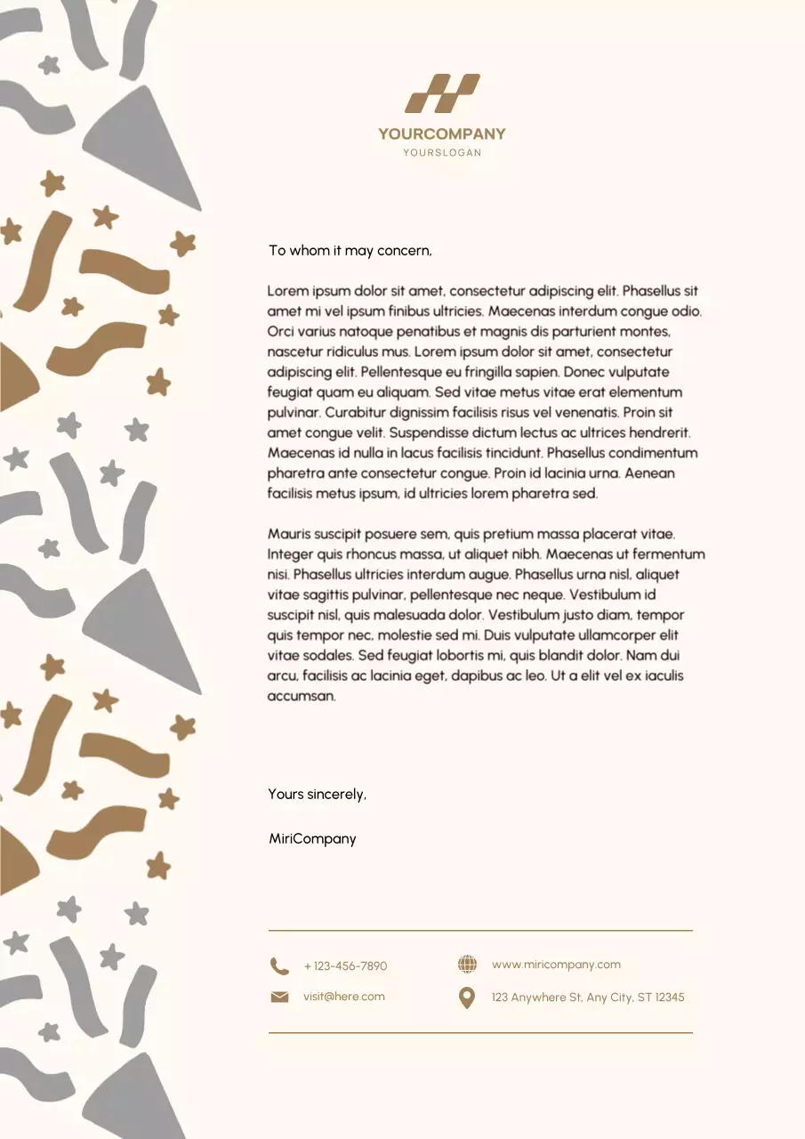 Playful New Year Eve Celebration Letterhead Poster