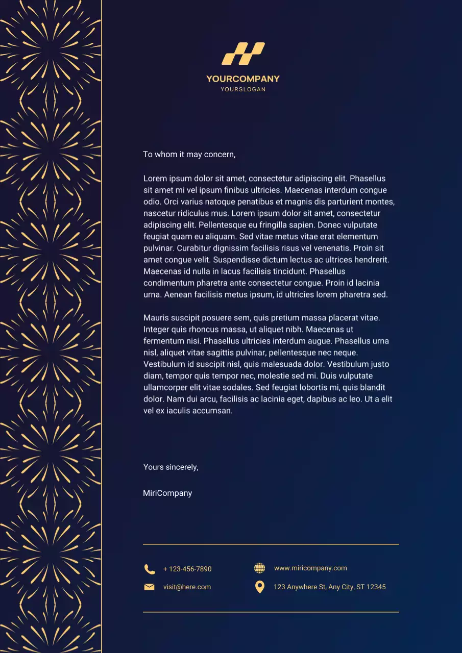 Art Deco New Year Eve Celebration Letterhead Poster