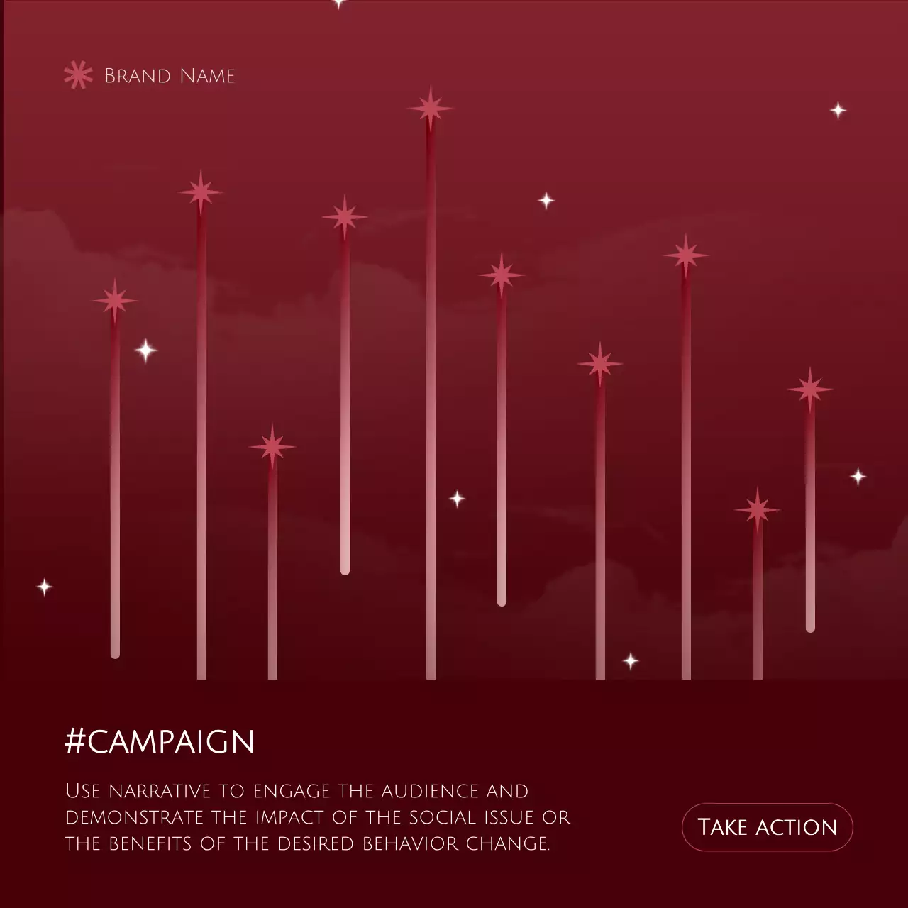 Red Minimal Campaign Promotion Social Media Post