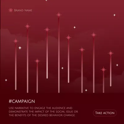 Red Minimal Campaign Promotion Social Media Post