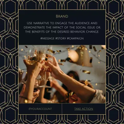 Black Elegant Celebration Promotion Social Media Post