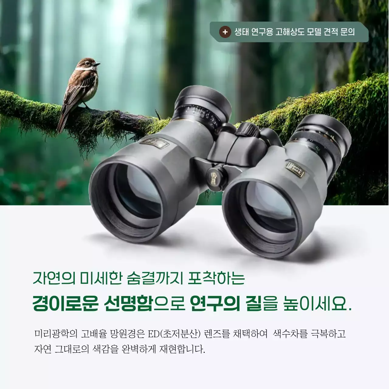 초록 자연 관찰 연구 홍보