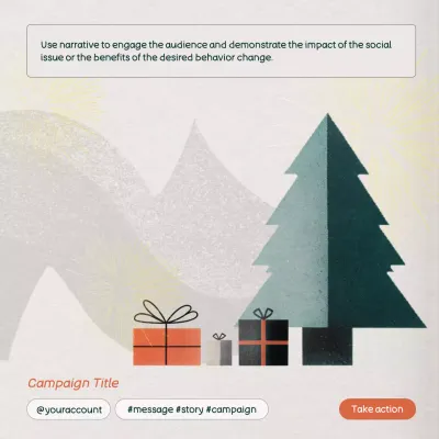 Teal Modern Holiday Promotion Social Media Post