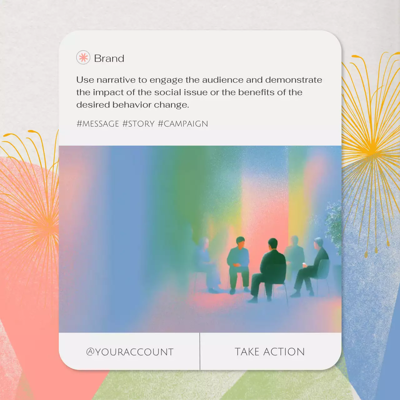 Colorful Abstract Social Campaign Advertisement Social Media Post