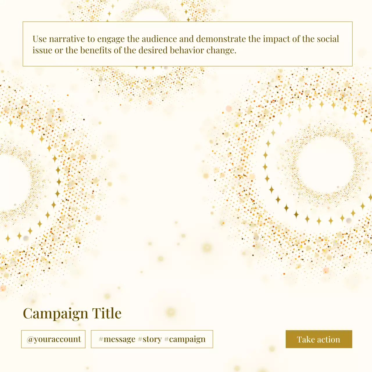 Gold Elegant Social Announcement Social Media Post