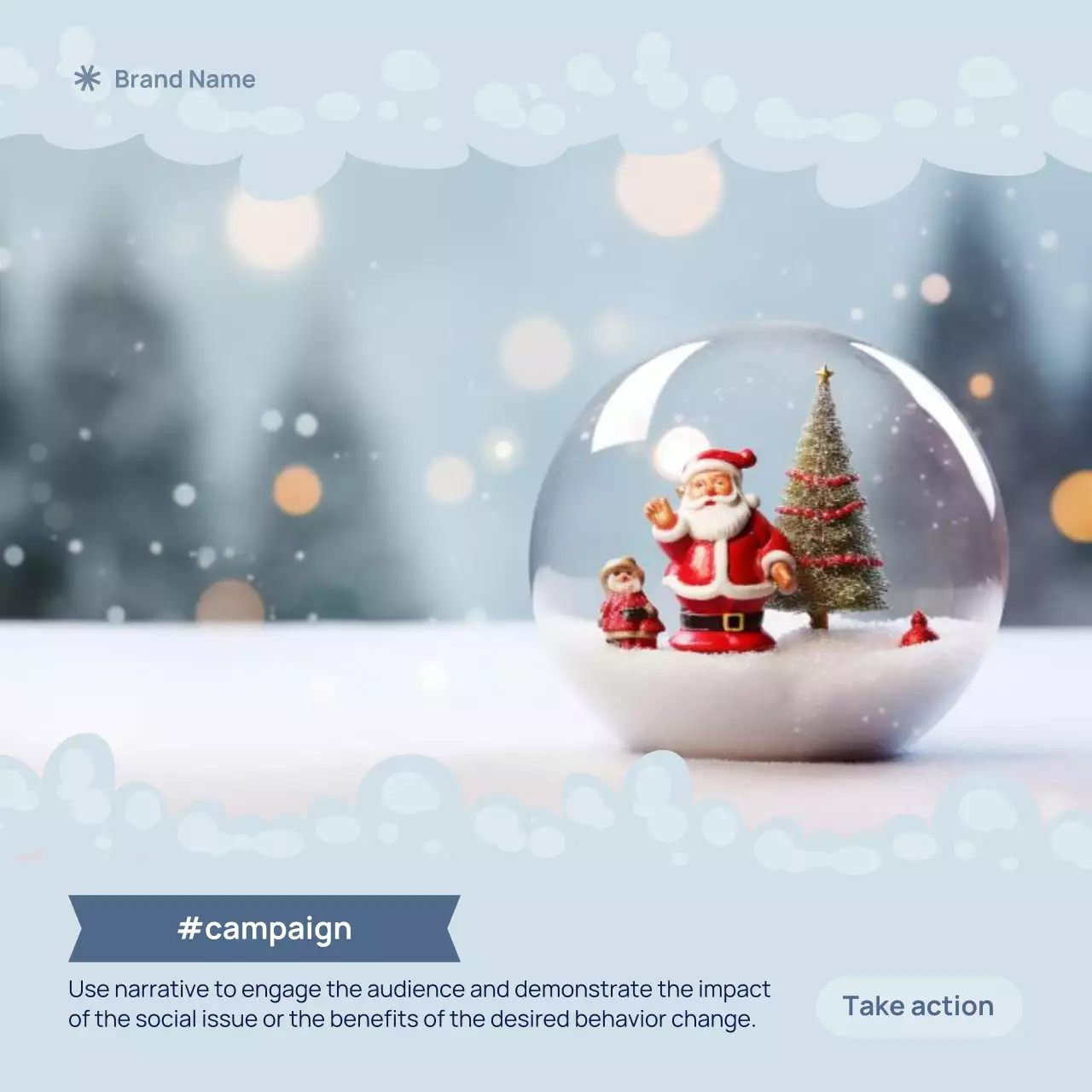 White Classic Holiday Promotion Social Media Post