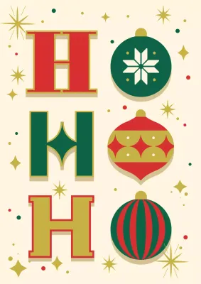 베이지 빈티지 크리스마스 홍보