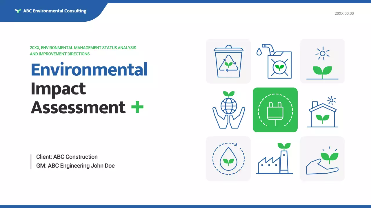 green modern environmental report