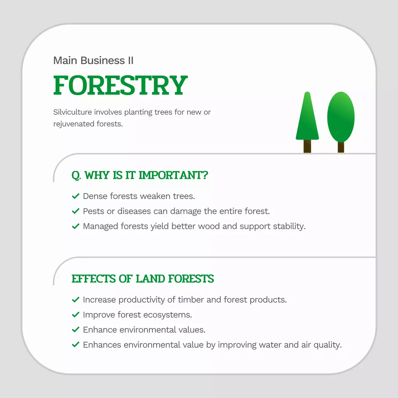 green modern forestry guide